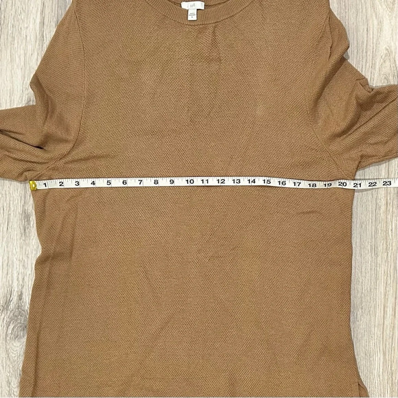 J. Jill Lightweight Knit Long Tunic Sweater Top Button Sleeve Side Slit Size XL - Picture 3 of 10